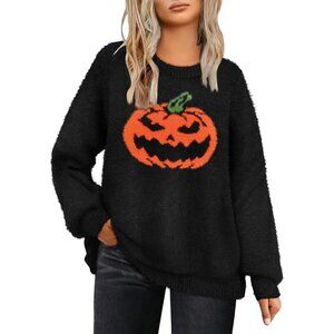 Plus Size Sweater Women Knit Crewneck Long Sleeve Casual Oversized Top